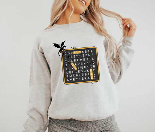 Dragon Word Search - Unisex Sweatshirt